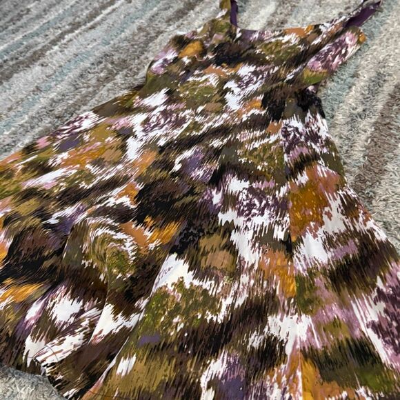 Connected Apparel Multicolor Abstract A-Line Party Dress 10 - Picture 3 of 6